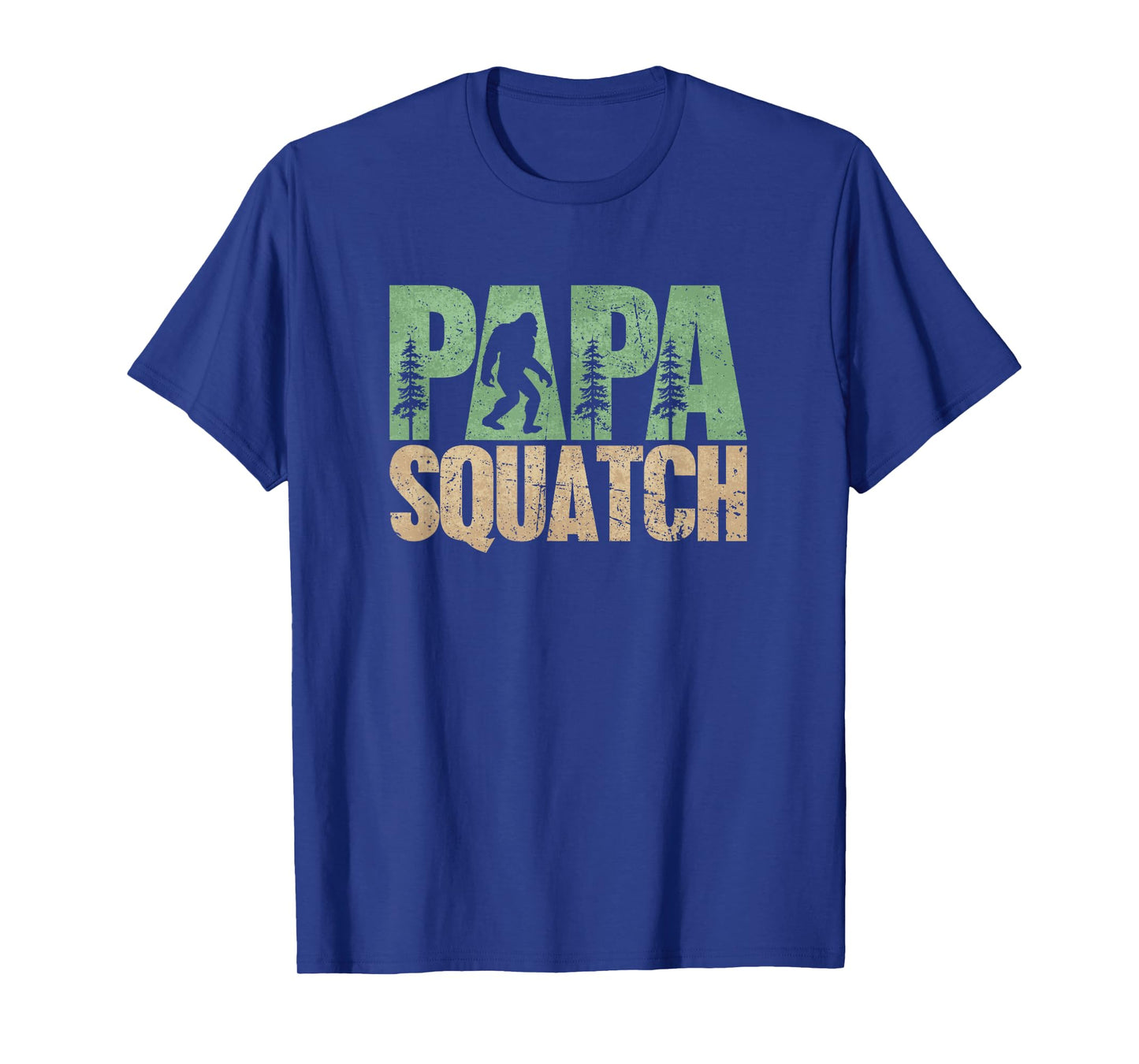 Bigfoot Papa Daddy Dad Sasquatch Yeti Adventure Men T-Shirt