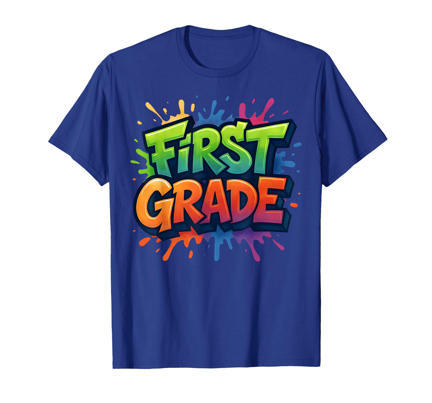 First Grade Back To School Graffiti Teacher Boy Girl Kid T-Shirt