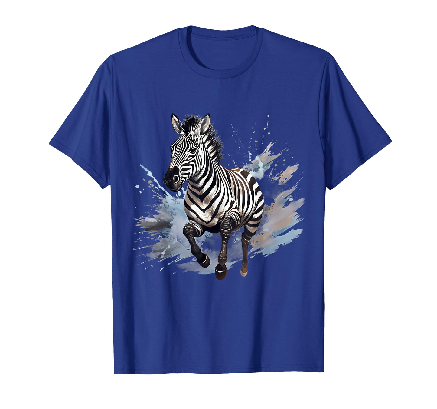 Zebra Splash Animal Art Wildlife Safari Savanna Nature T-Shirt