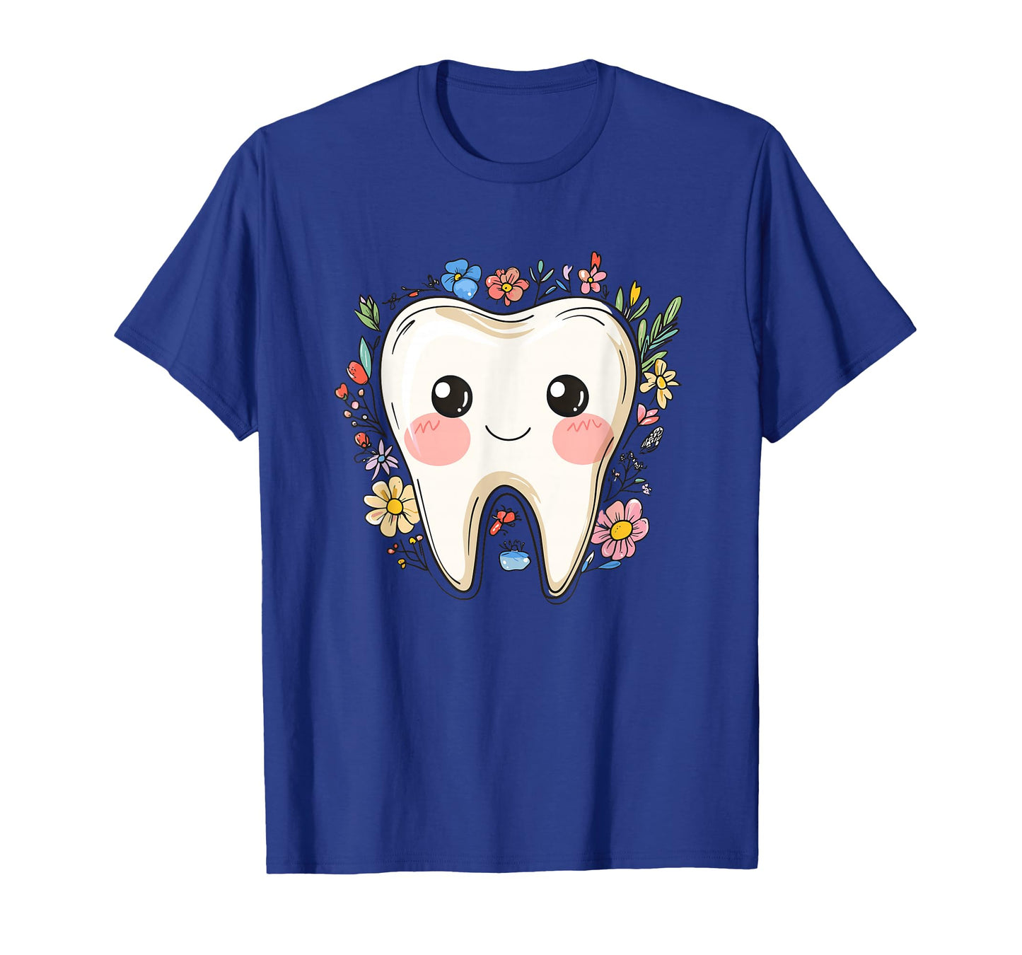 Adorable Tooth With Flowers T-Shirt