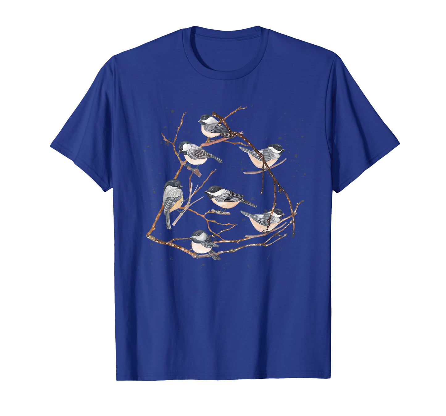 Chickadee Bird Watching Birding Nature Tree Branch Bird T-Shirt