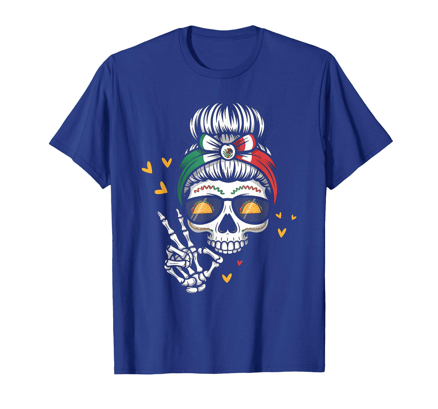 Skeleton Women Mexico Cinco De Mayo Mexican Independence Day T-Shirt