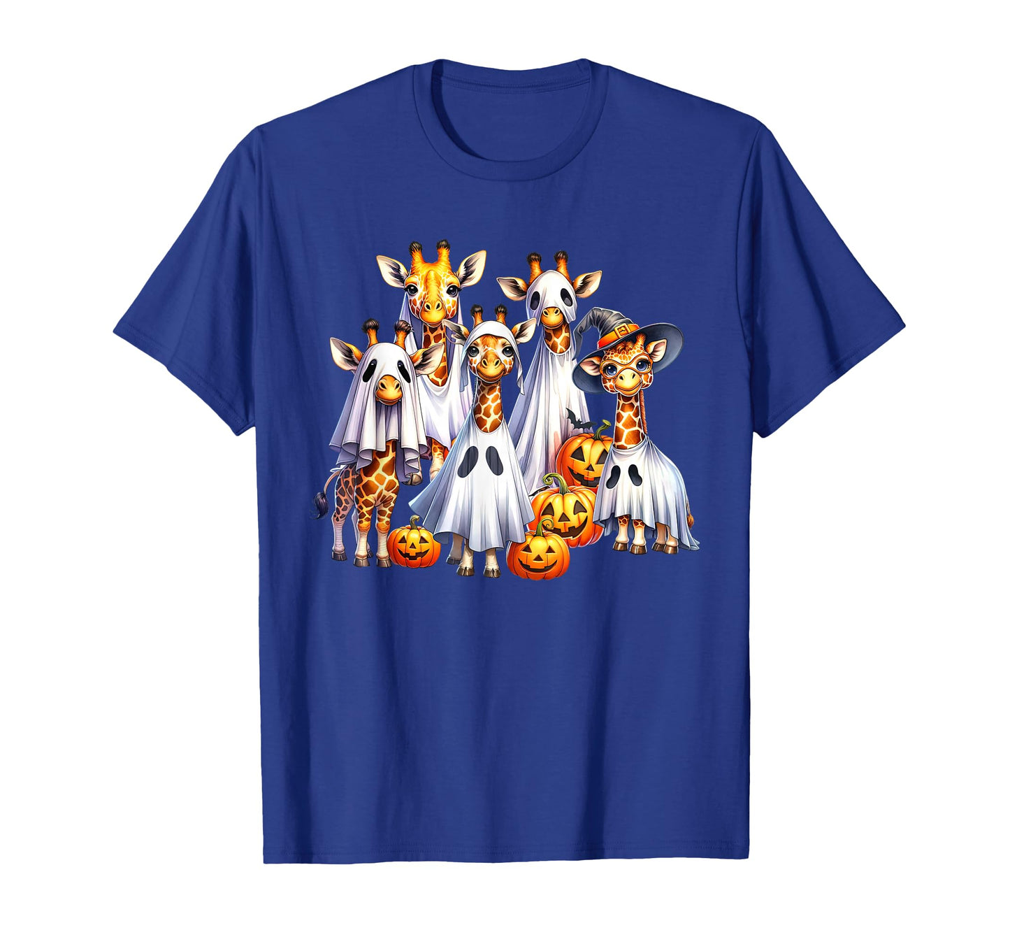 Spooky Ghost Giraffe Halloween Funny African Animal Lover T-Shirt