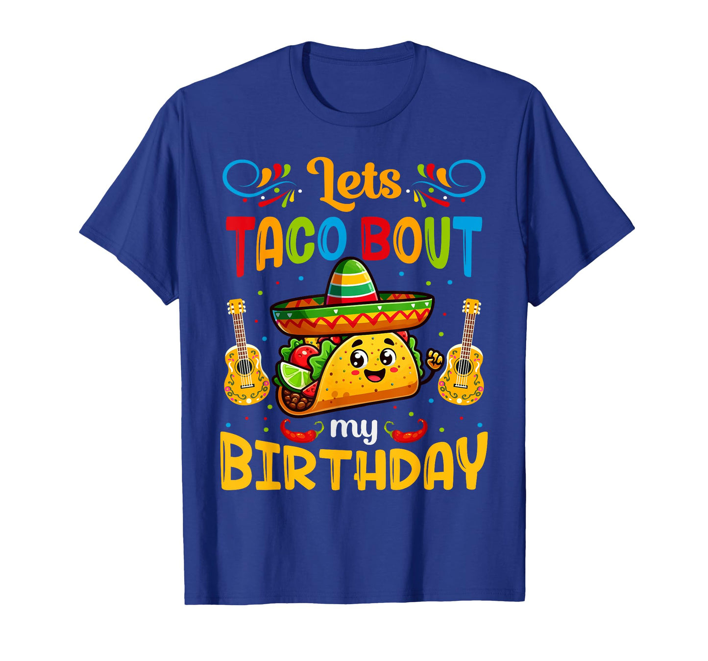 Let's Taco About My Birthday Taco Birthday Taco Lovers Boys T-Shirt