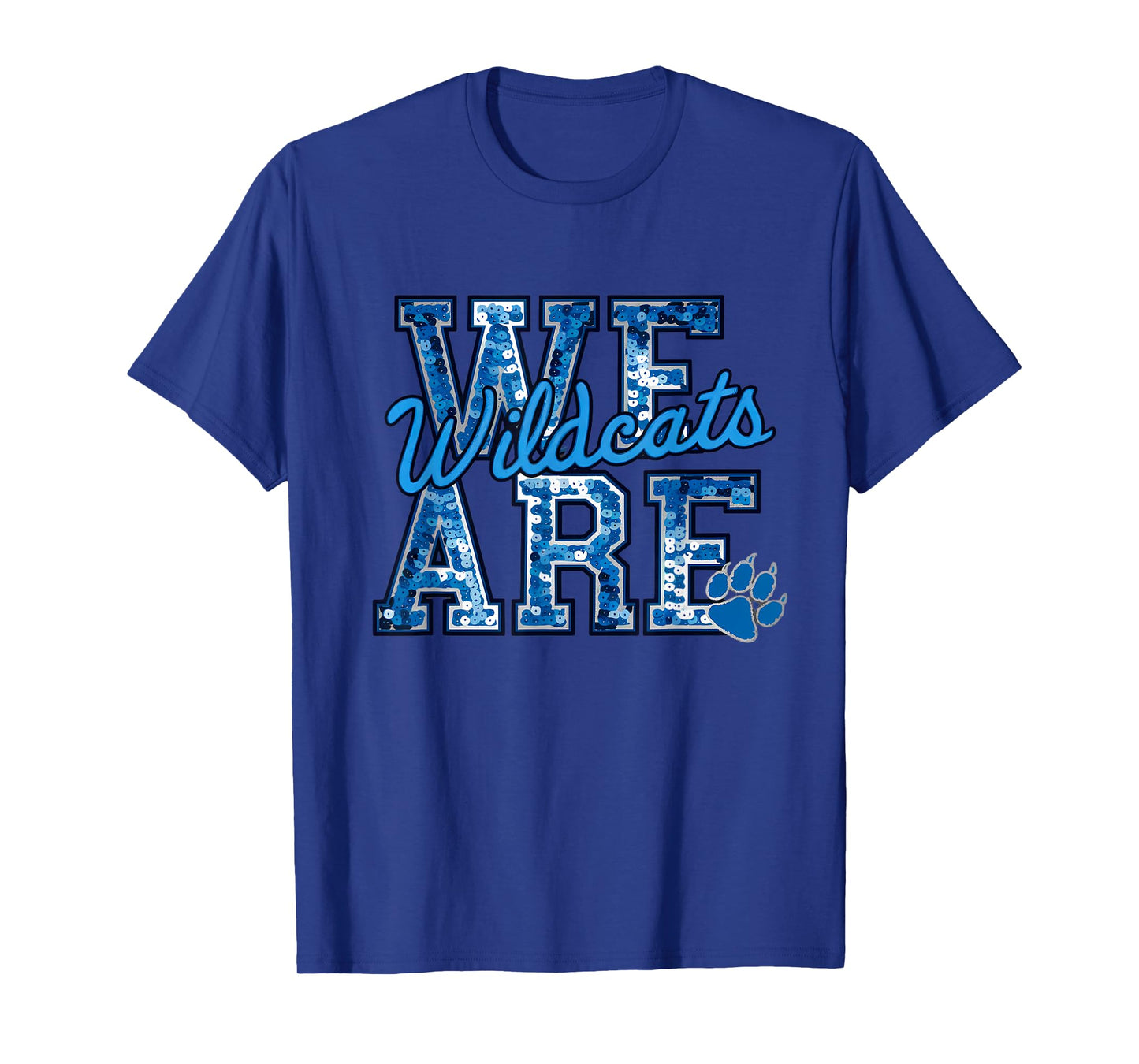 We Are Wildcats Blue Cat Lover Team Spirit Men Women T-Shirt