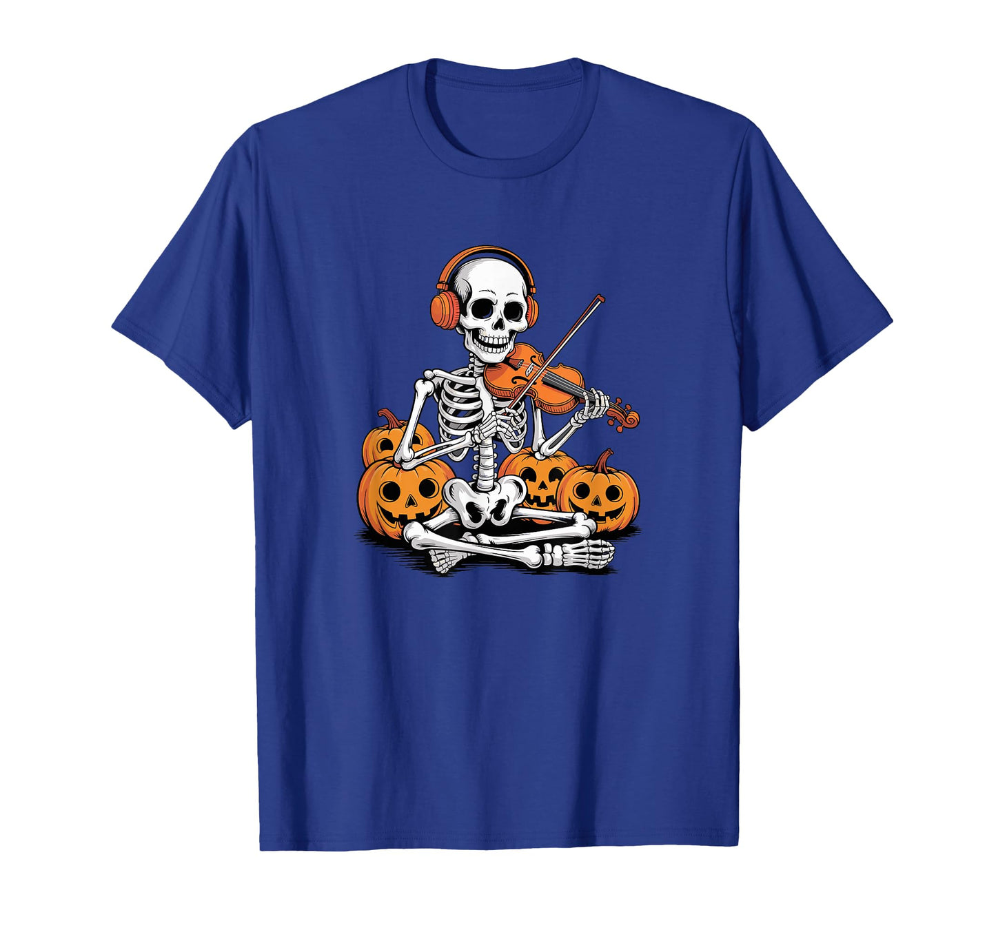 Halloween Skeleton Violin Violinist Fiddle T-Shirt