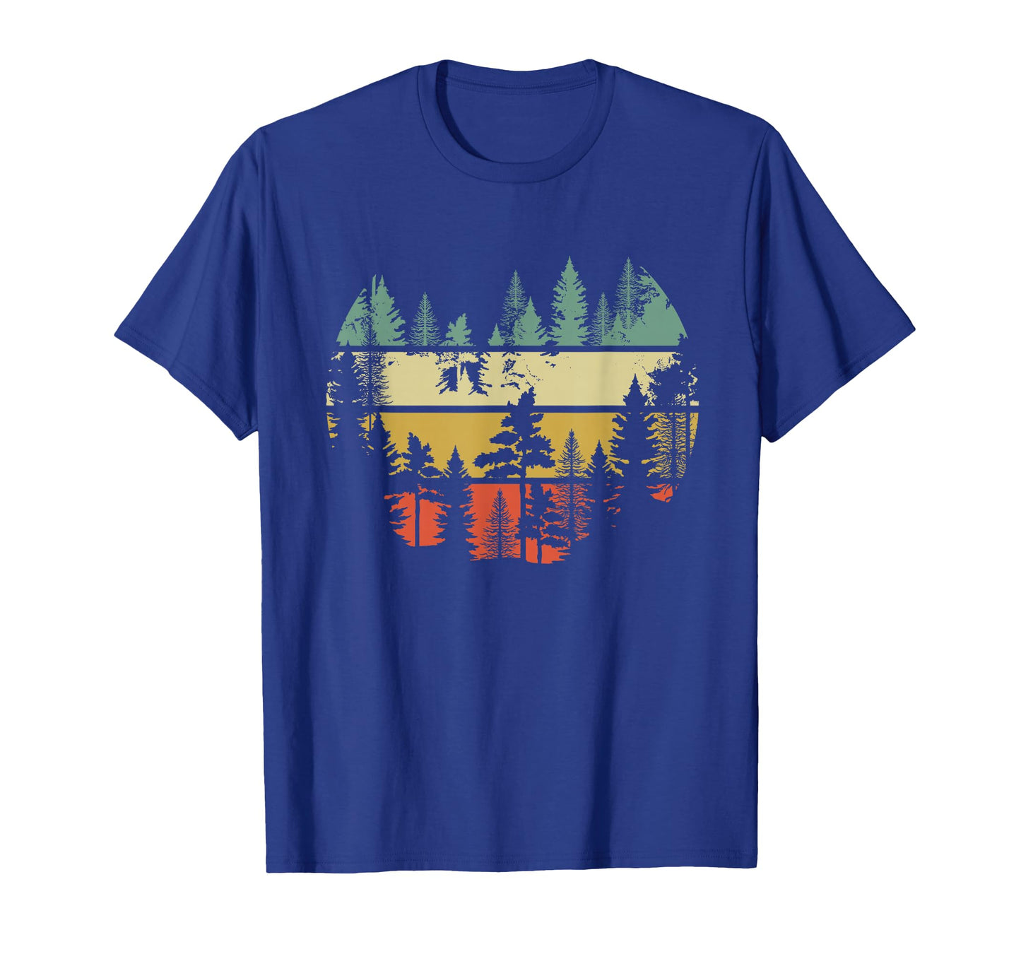 Trees Outdoors Nature Wildlife Retro Forest T-Shirt
