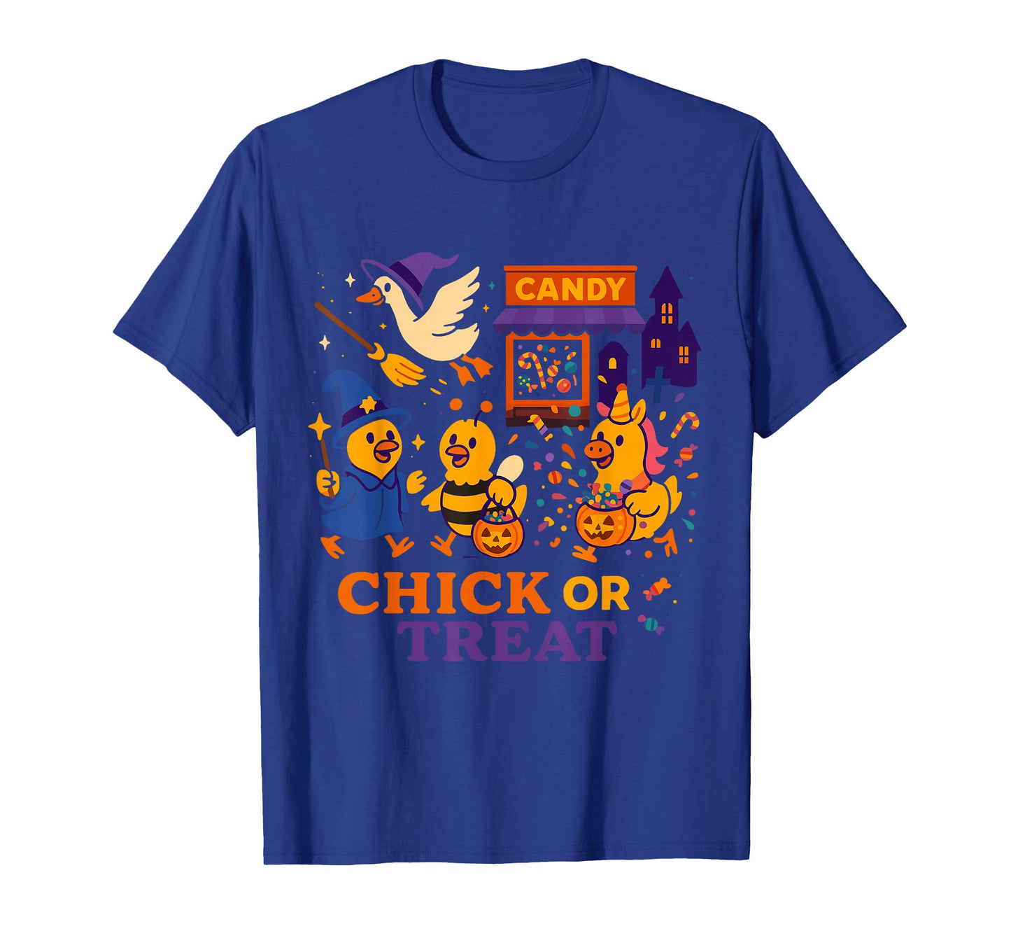 Chick or Treat Funny Halloween Candy Costume T-Shirt