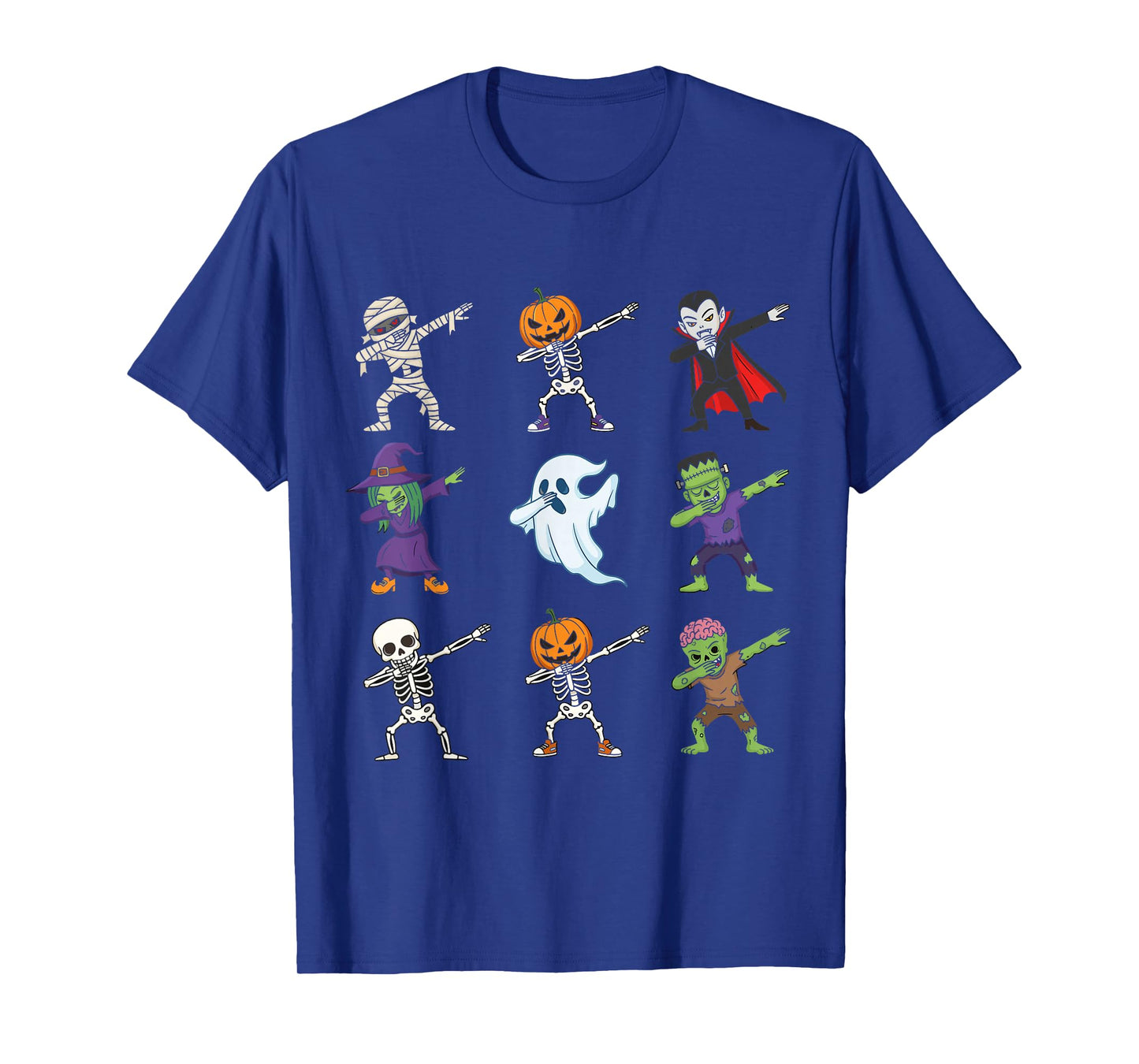 Dabbing Halloween Costumes Skeleton Zombie Pumpkin Mummy T-Shirt