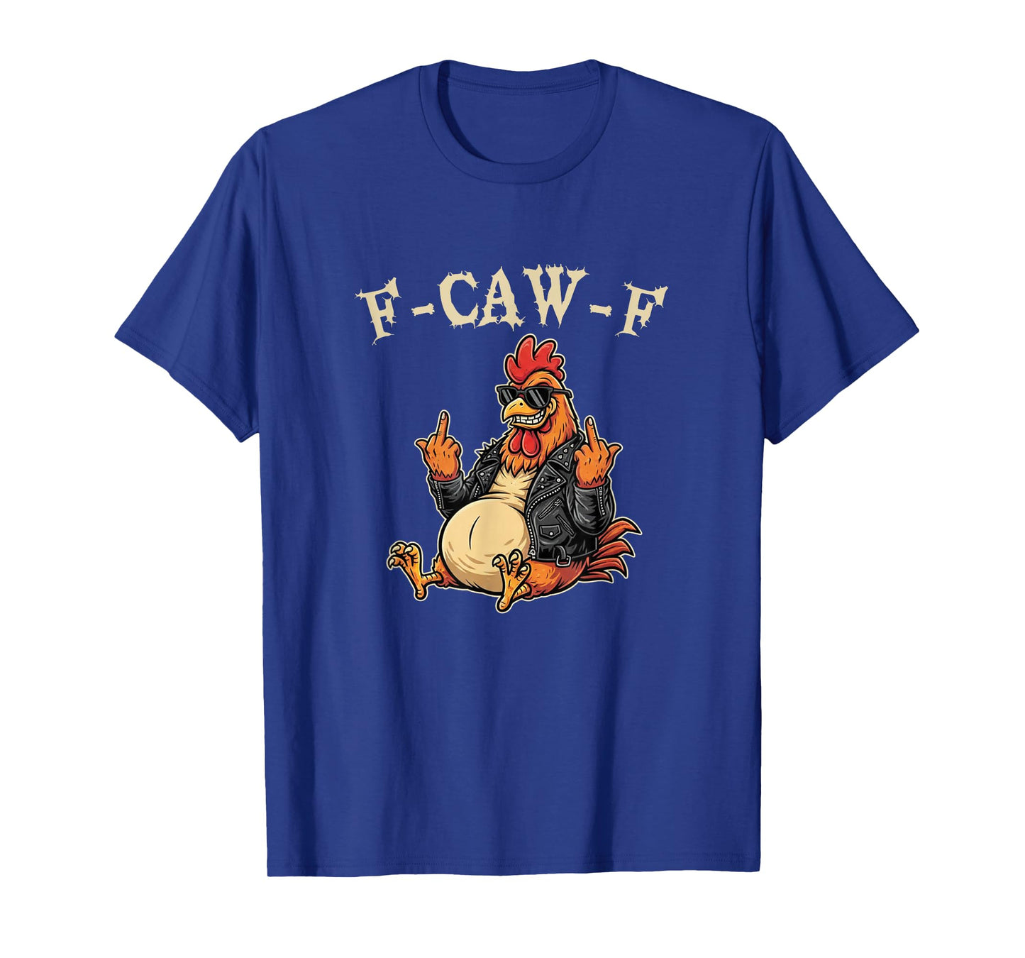 F-CAW-F Funny Halloween Adult Chicken T-Shirt