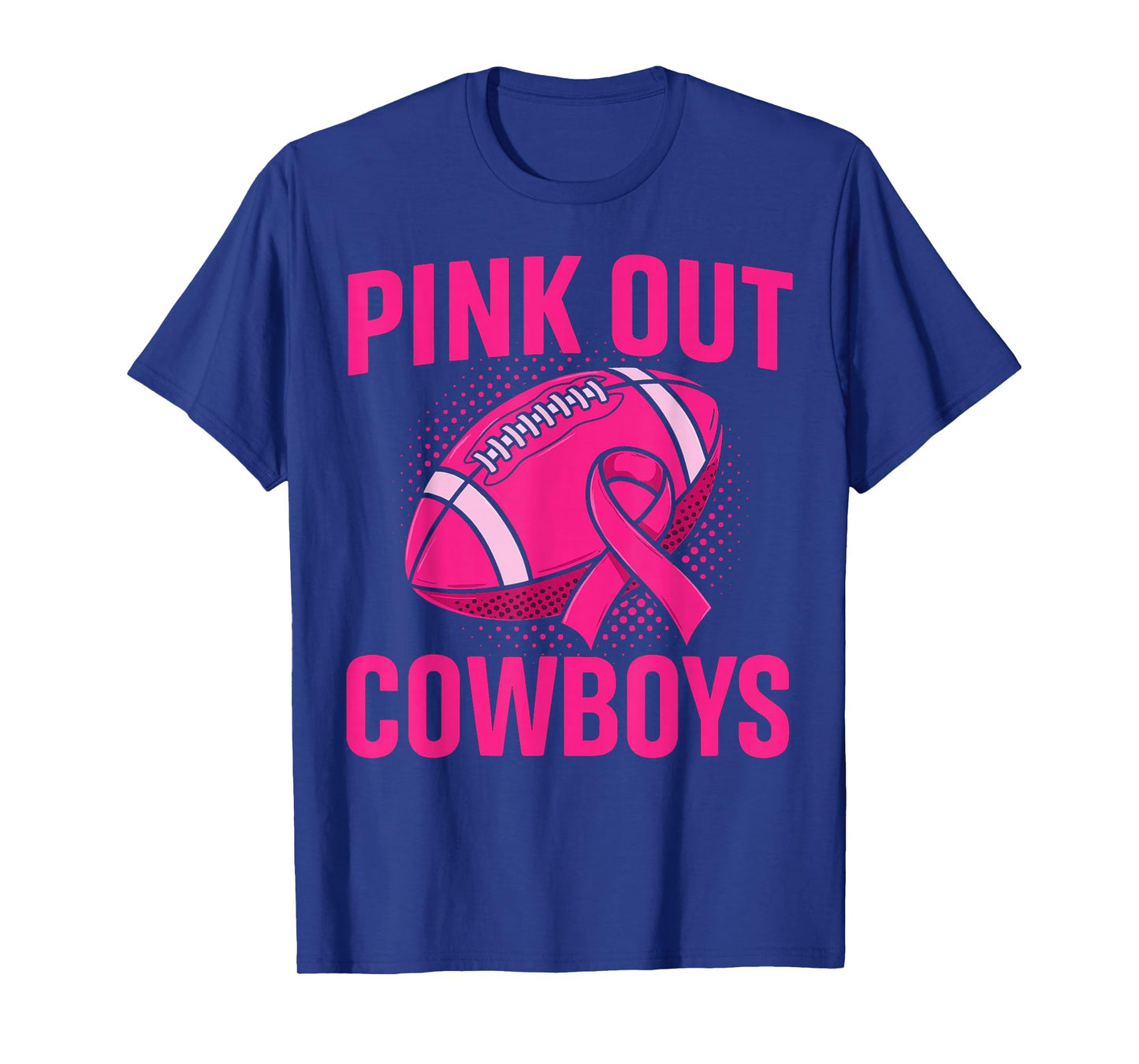 Cowboys Pink Out Football Tackle Breast Cancer Shirts T-Shirt