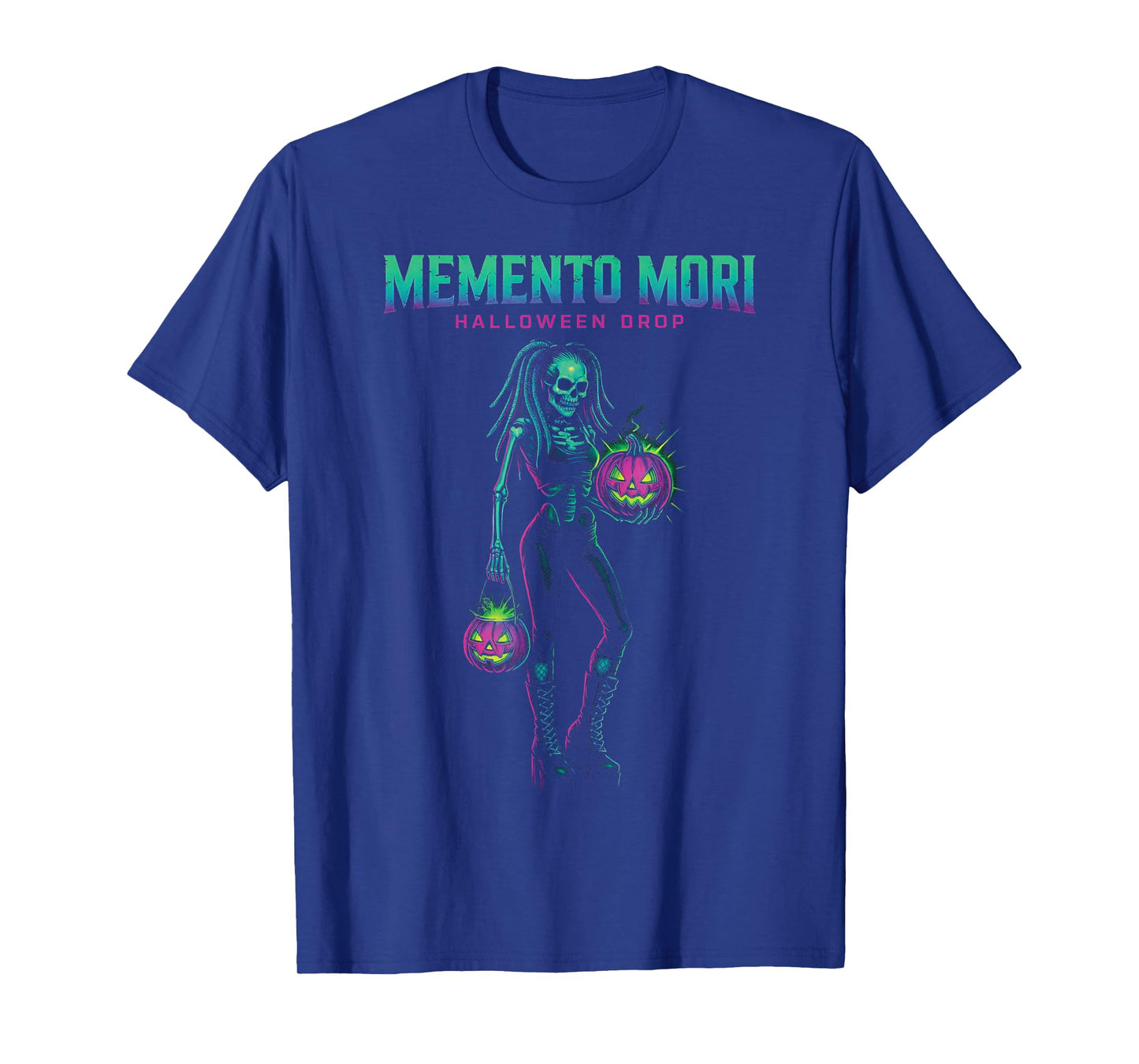 Memento Mori - Gothic Skeleton Cyberpunk Halloween Aesthetic T-Shirt