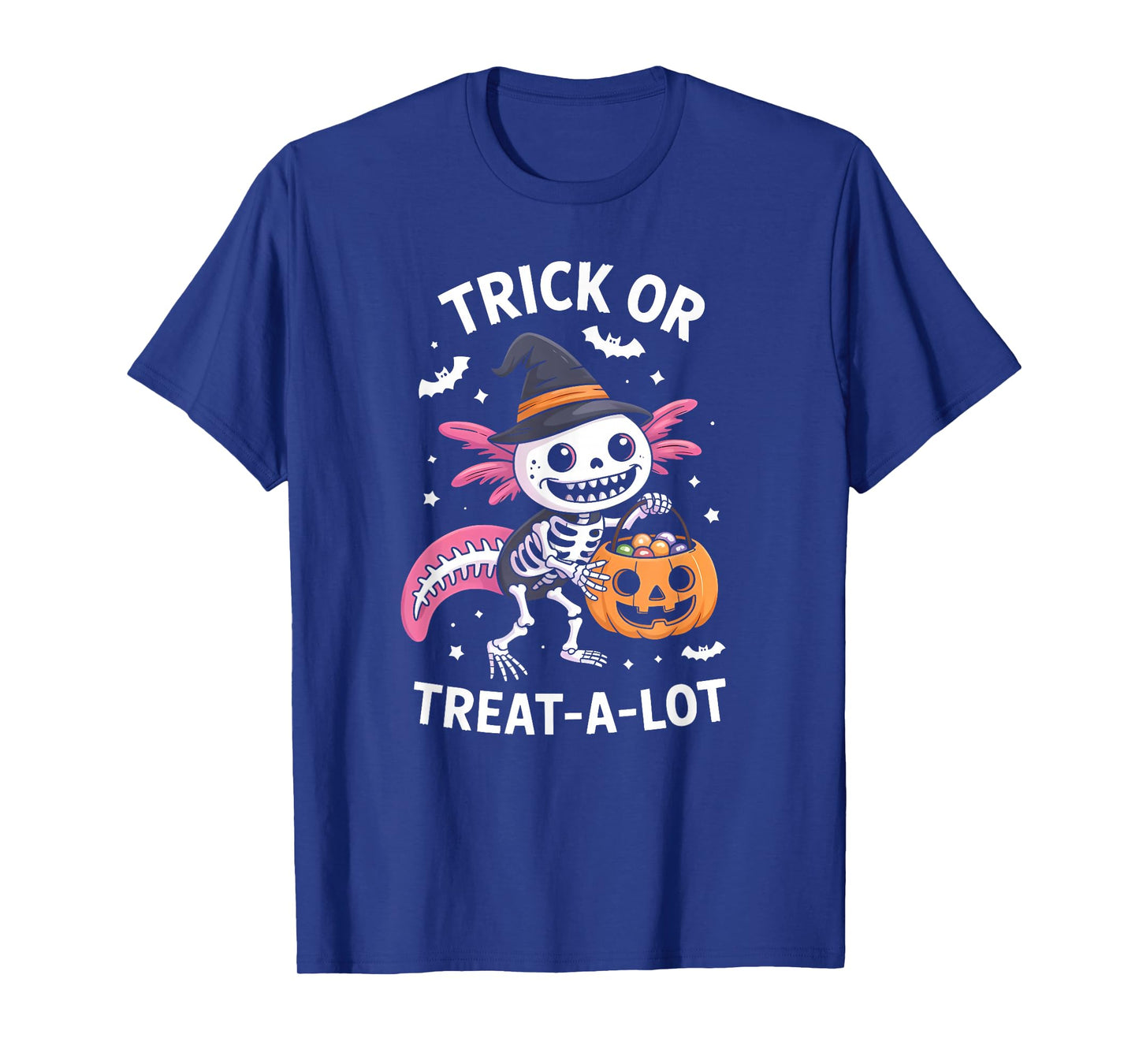 Trick or Treat A Lotl Axolotl Halloween Costume Toddler Kids T-Shirt