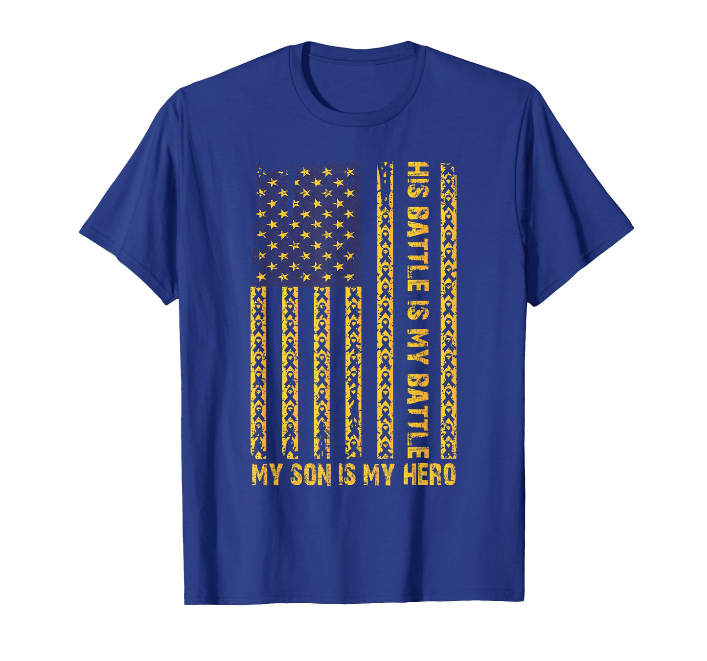 Childhood Cancer Awareness September My Son Is My Hero Boy T-Shirt