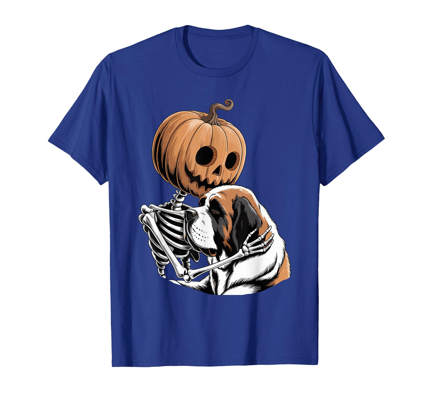 Halloween Skeleton Saint Bernard St. Bernard T-Shirt