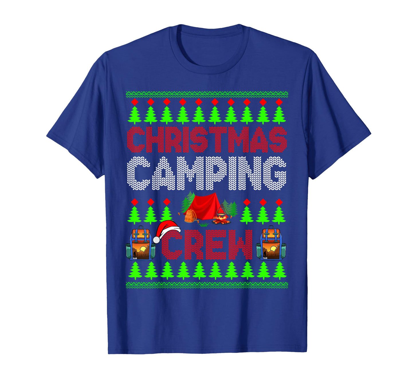 Christmas Camping Crew Xmas Sweater Santa Camper Camping T-Shirt