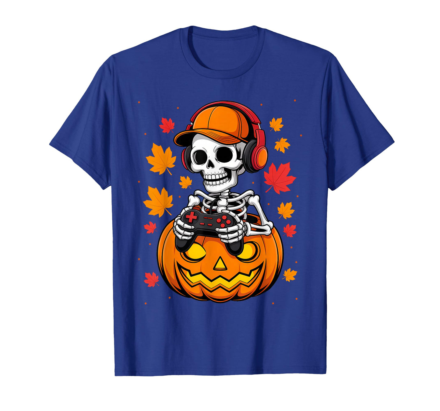 Halloween Skeleton Gaming for Kids Boys Video Game T-Shirt