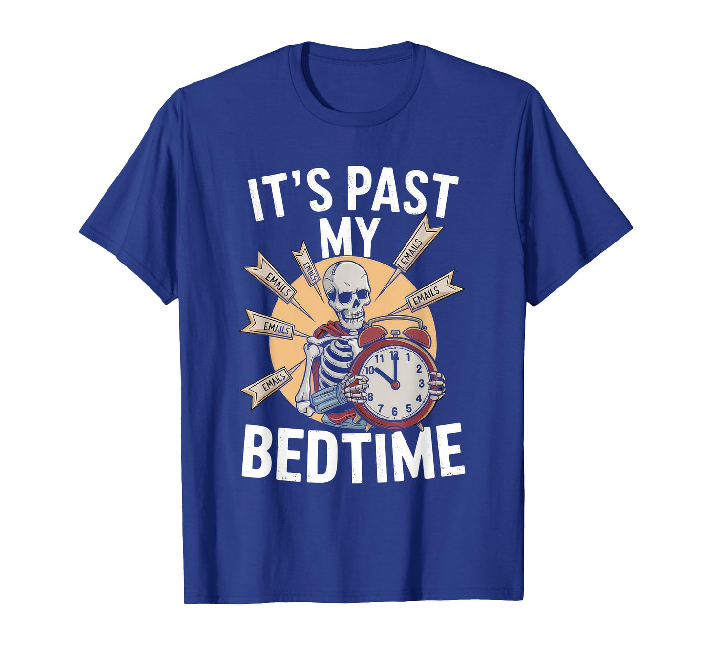 Funny Tshirt Men Humor Skeleton Meme Sarcastic Ironic Tired T-Shirt