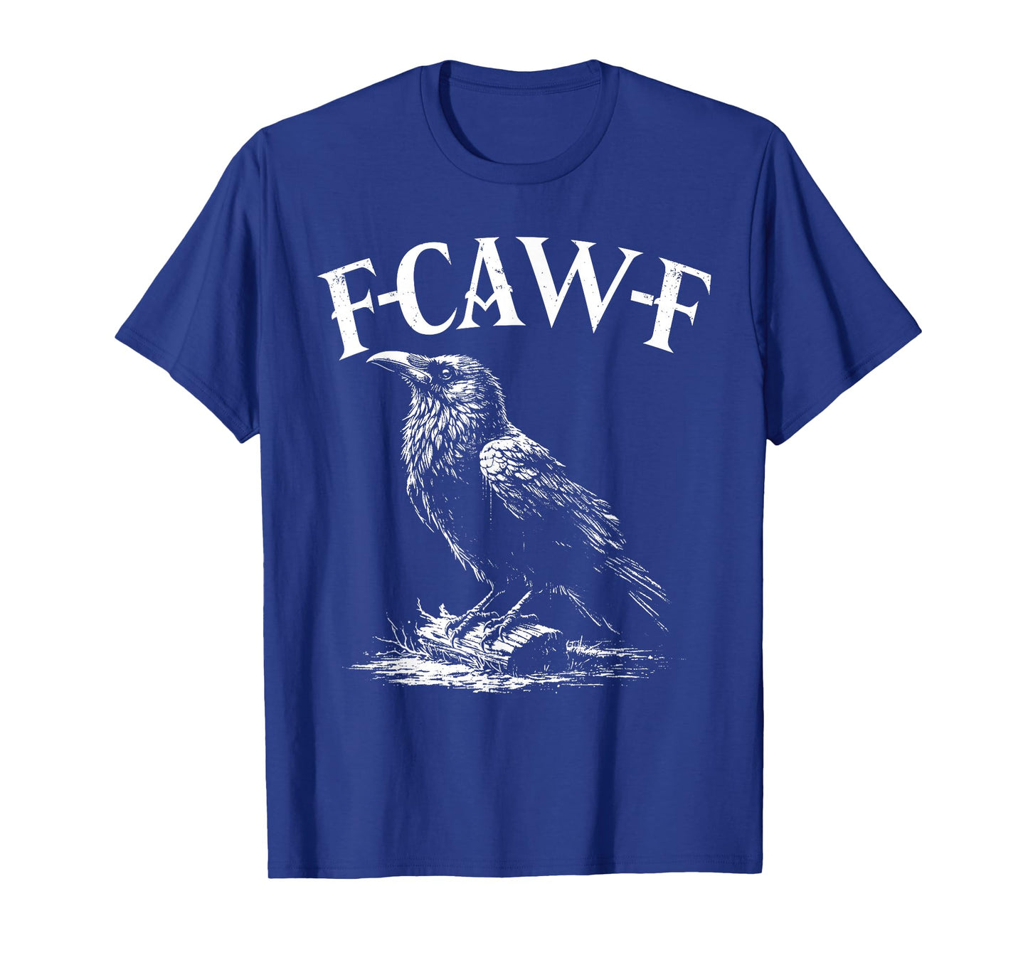 Funny Crow F-Caw-F Vintage Halloween Spooky Bird Costume T-Shirt