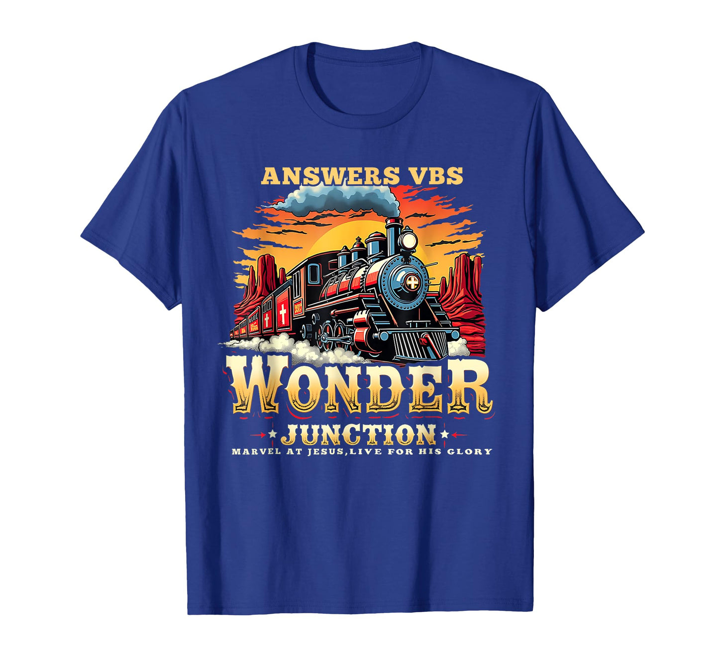 Answers VBS Wonder Junction Christian Train Theme Apparel T-Shirt