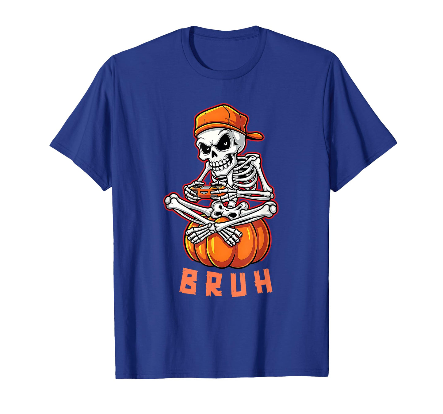 Halloween Skeleton Gamer Video Gaming Funny Skeleton T-Shirt