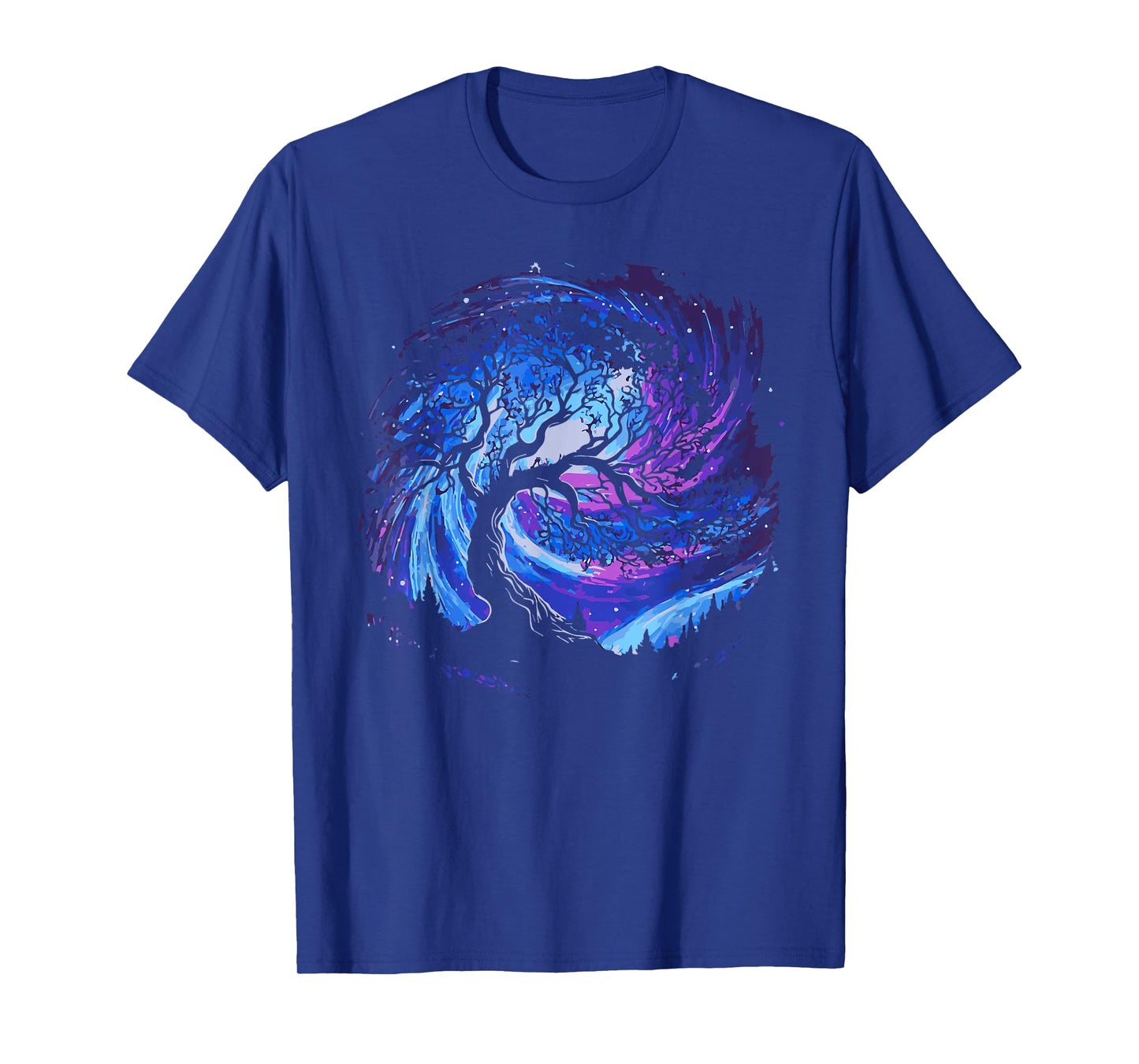 Space Tree Cosmic Starry Night Sky and Milky Way Gorgeous T-Shirt