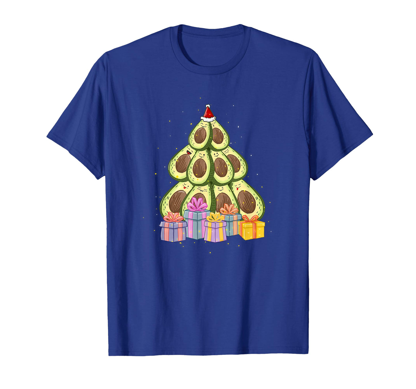 Avocado Christmas Tree Cute Festive Holiday Lover T-Shirt