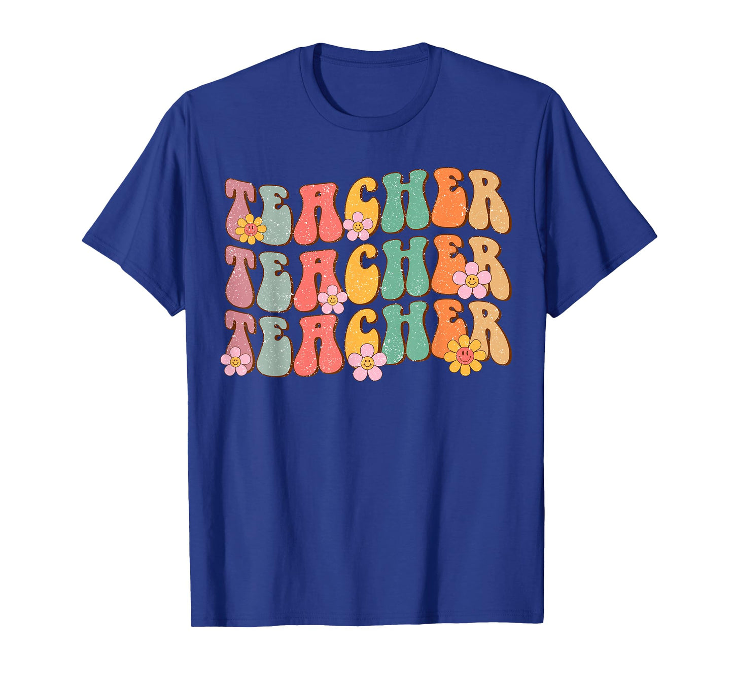 Groovy Teacher Cute Daisy Flower Retro Back to School T-Shirt