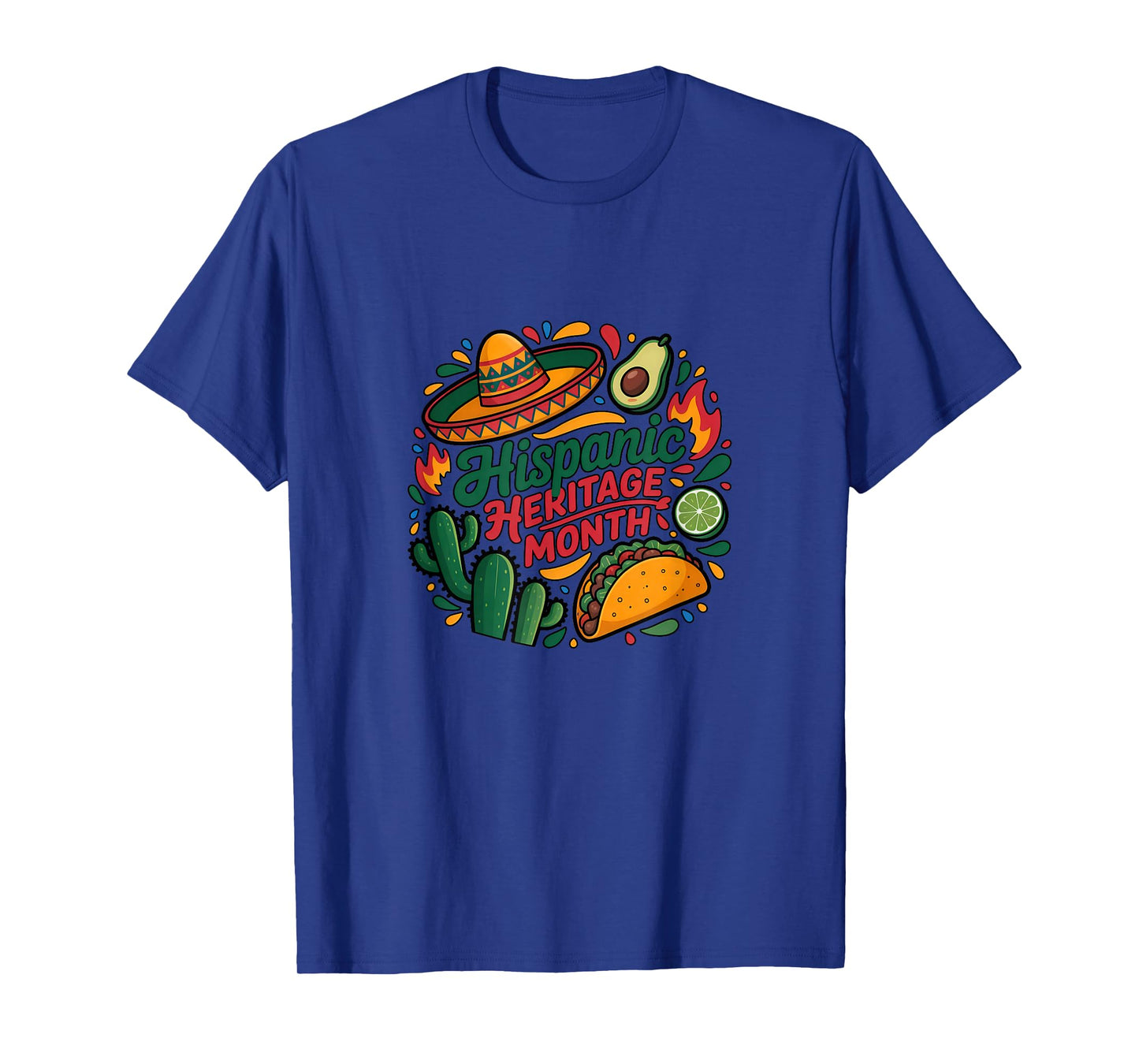 Hispanic Heritage Month Latino Culture Latina Taco Cactus T-Shirt