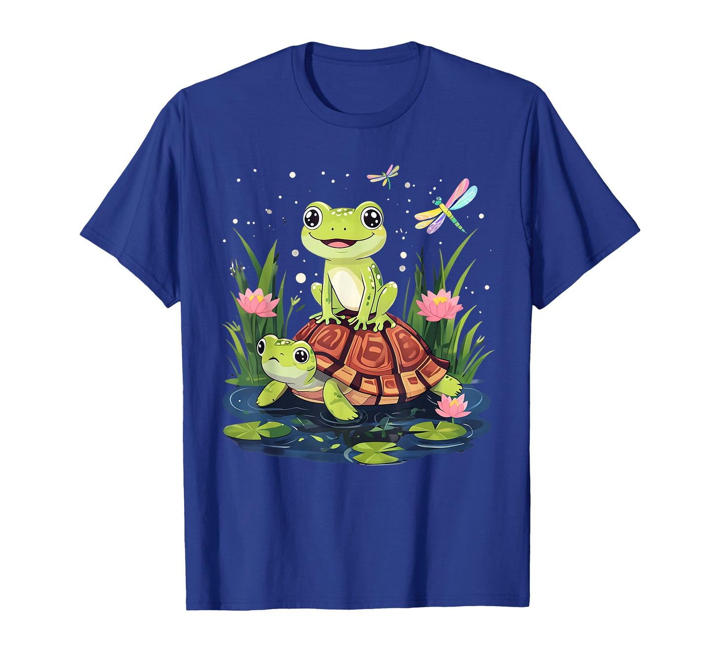 Funny Frog and Turtle Dragonfly T-Shirt