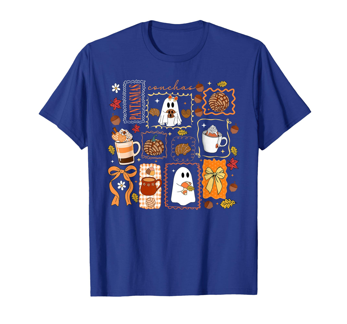 Spooky Conchas, Mexican Ghost Pantasmas, Spanish Halloween T-Shirt
