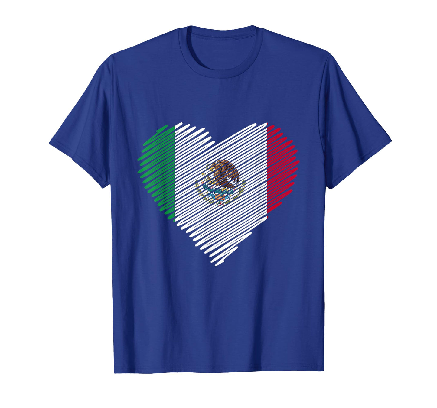 Mexican Flag Heart Gift Mexico T-Shirt