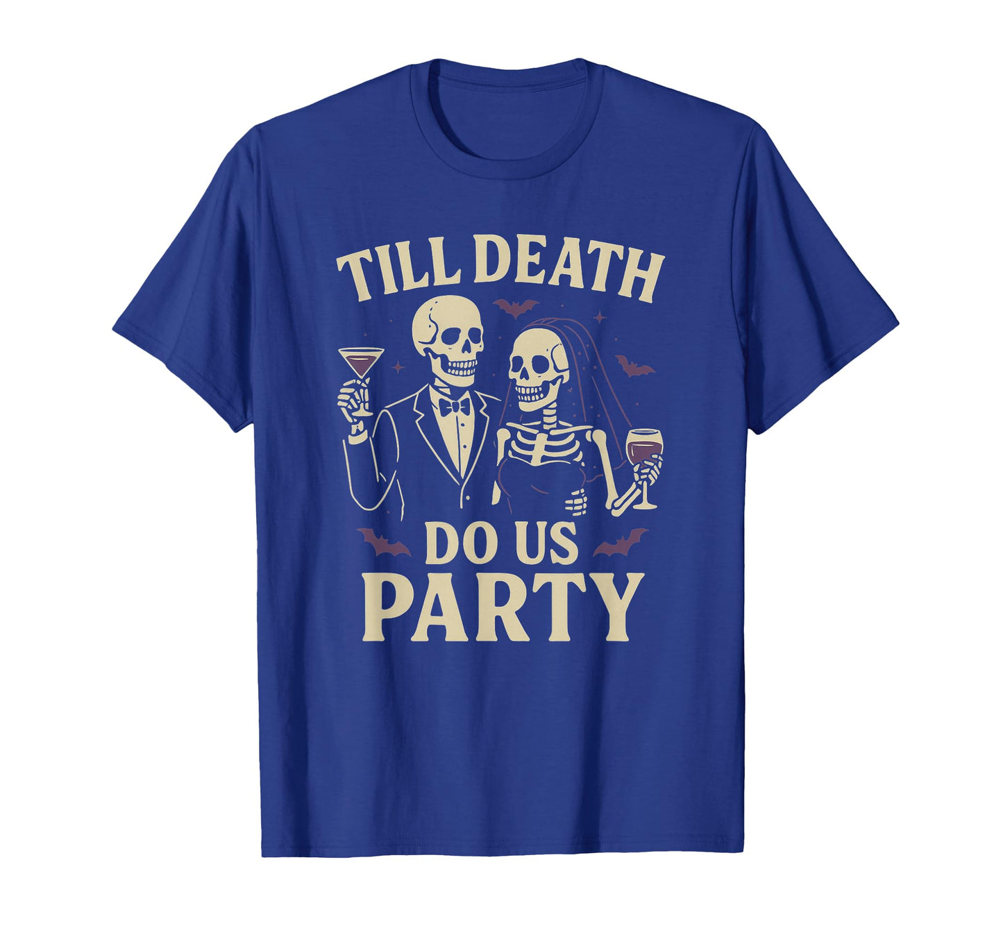 Till Death Do Us Party Funny Halloween Husband Wife Couple T-Shirt