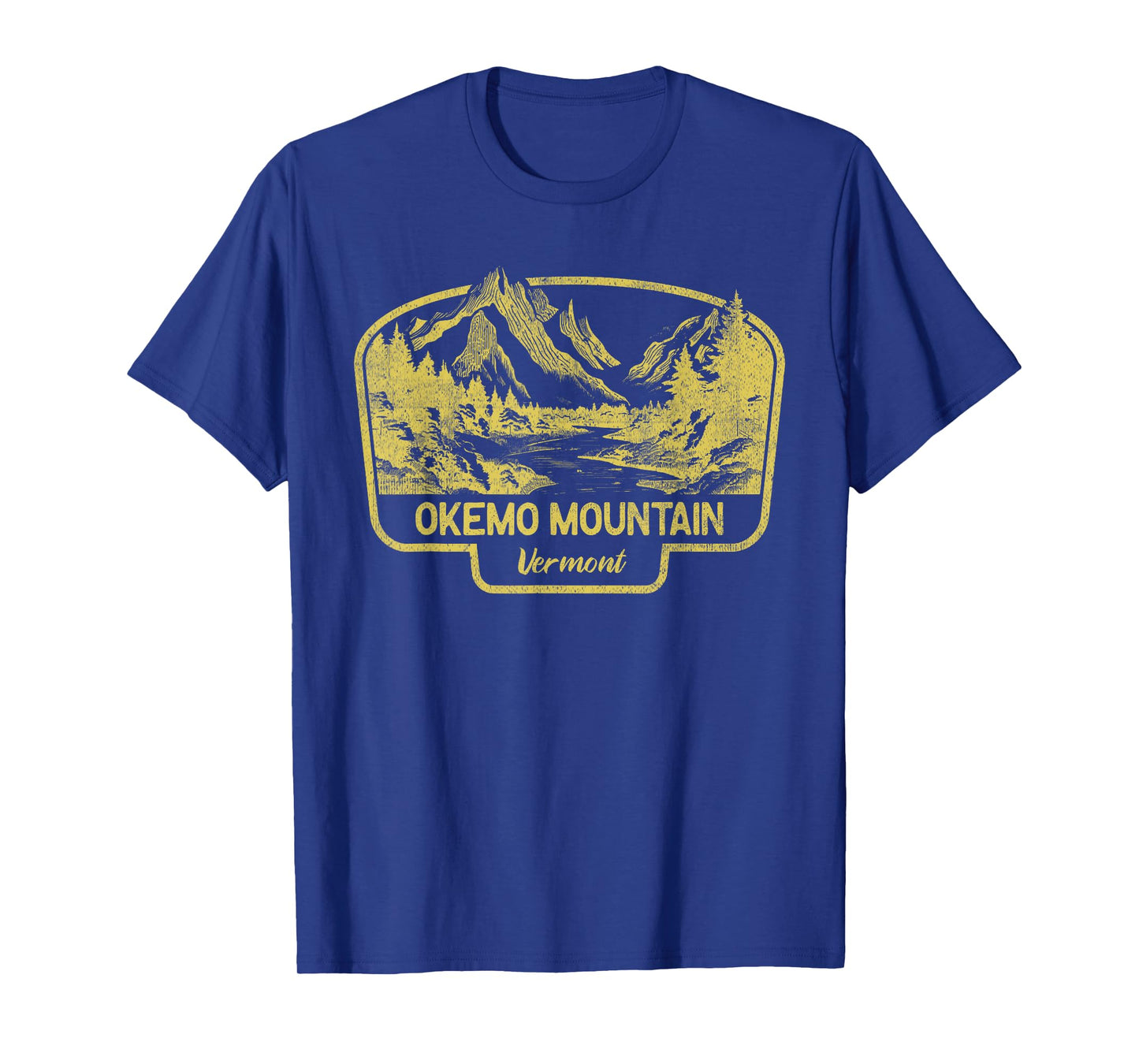Okemo Mountain Mountains Vermont Hiking Outdoors Vintage T-Shirt