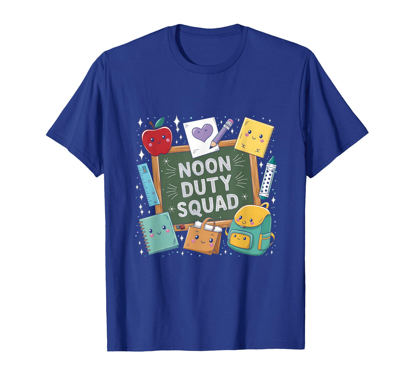 Noon Duty Squad Campus Aide 100 Days Of School Student Kids T-Shirt