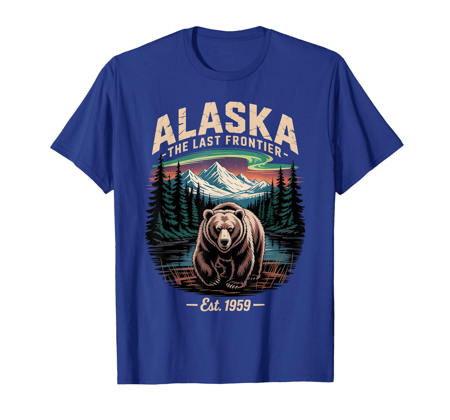 Alaska The Last Frontier Est 1959 Bear Nature T-Shirt