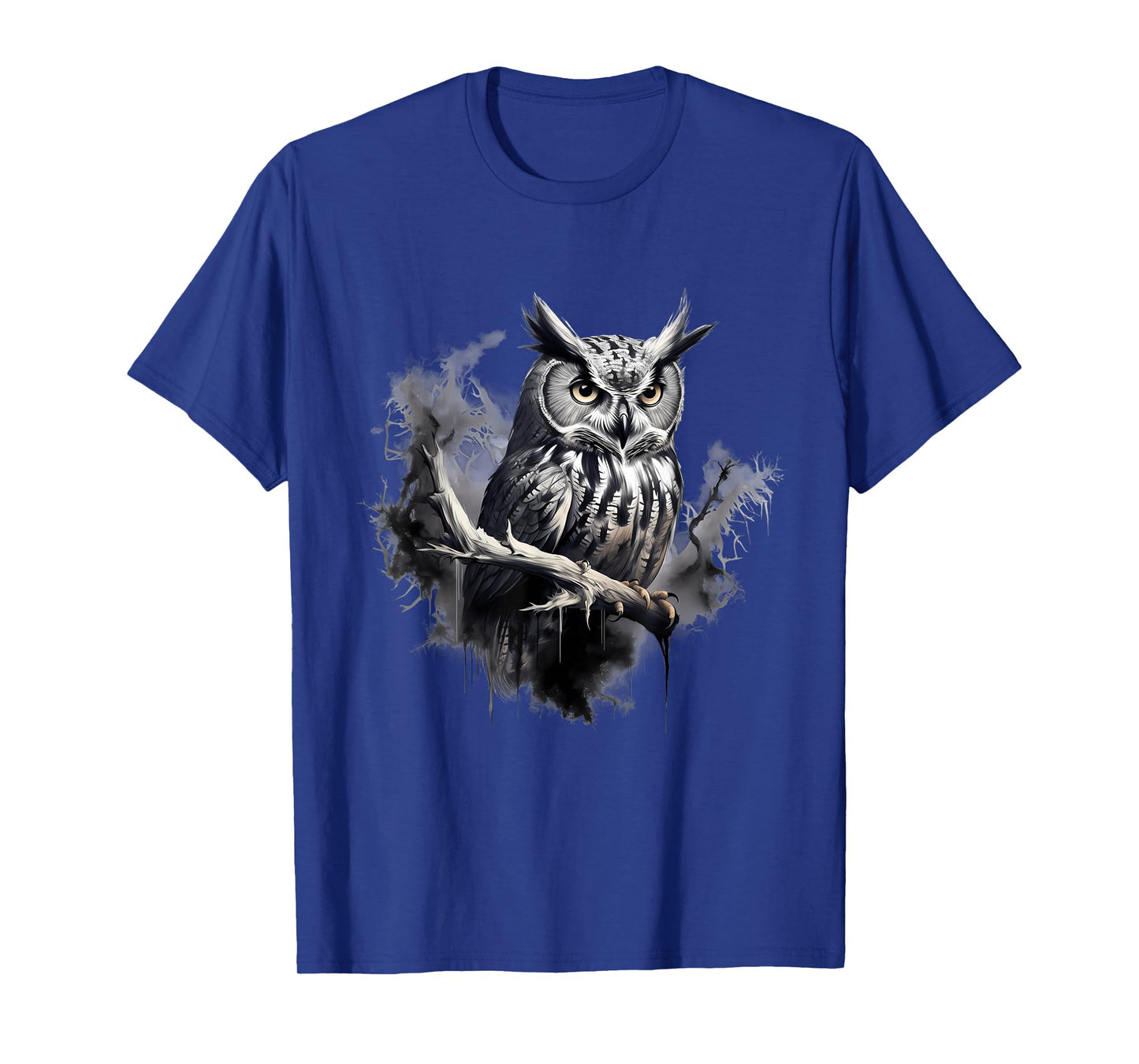 Owl Nature Landscape Animal Lovers Animal Print Artwork T-Shirt