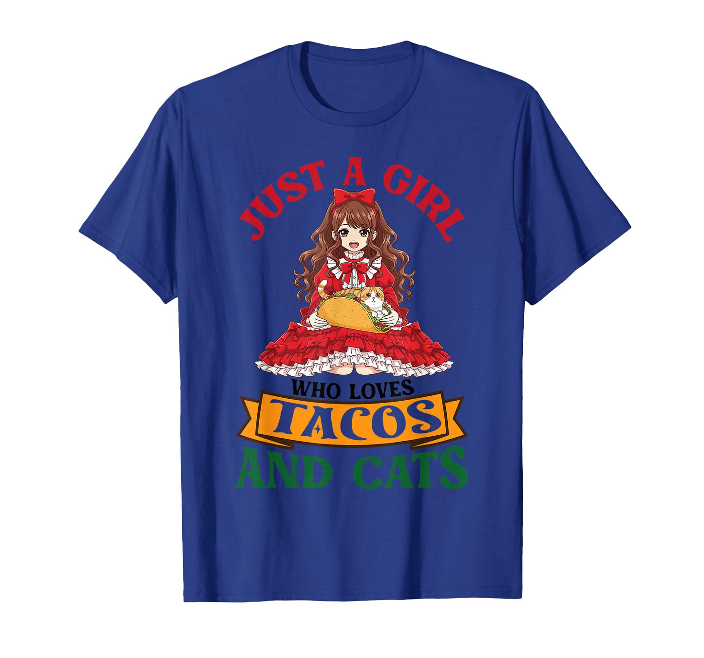 Just A Girl Who Loves Tacos and Scottish Fold Cats Mother T-Shirt