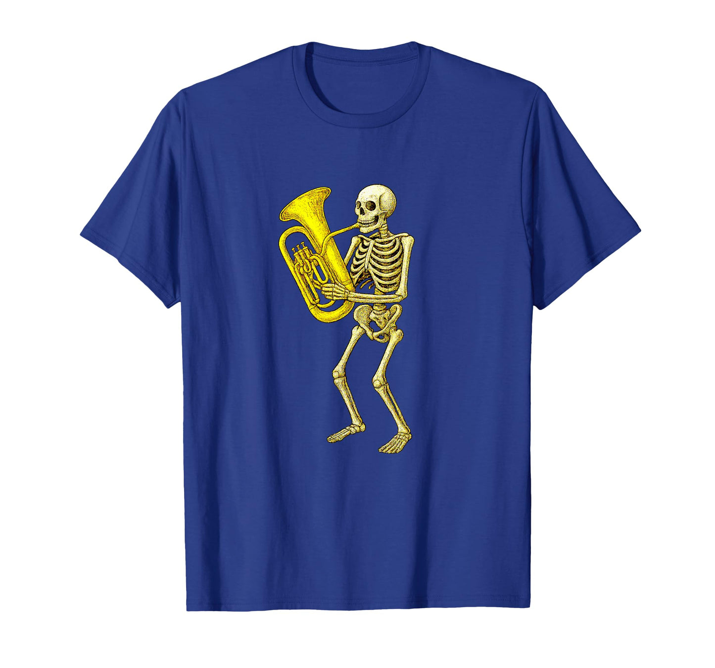 Skeleton Playing Euphonium - Marching Band Orchestra T-Shirt