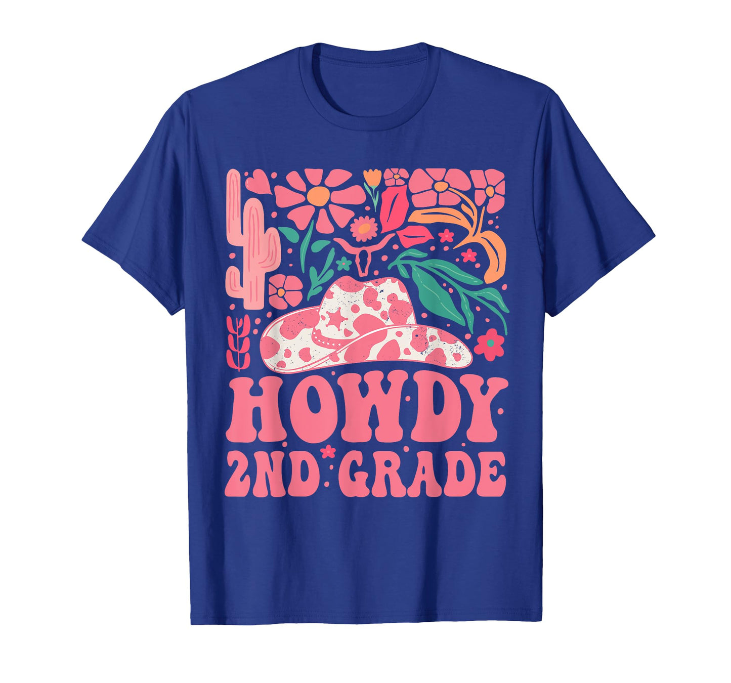 Howdy Second Grade Western Cowgirls 2nd Grade Squad Teacher T-Shirt