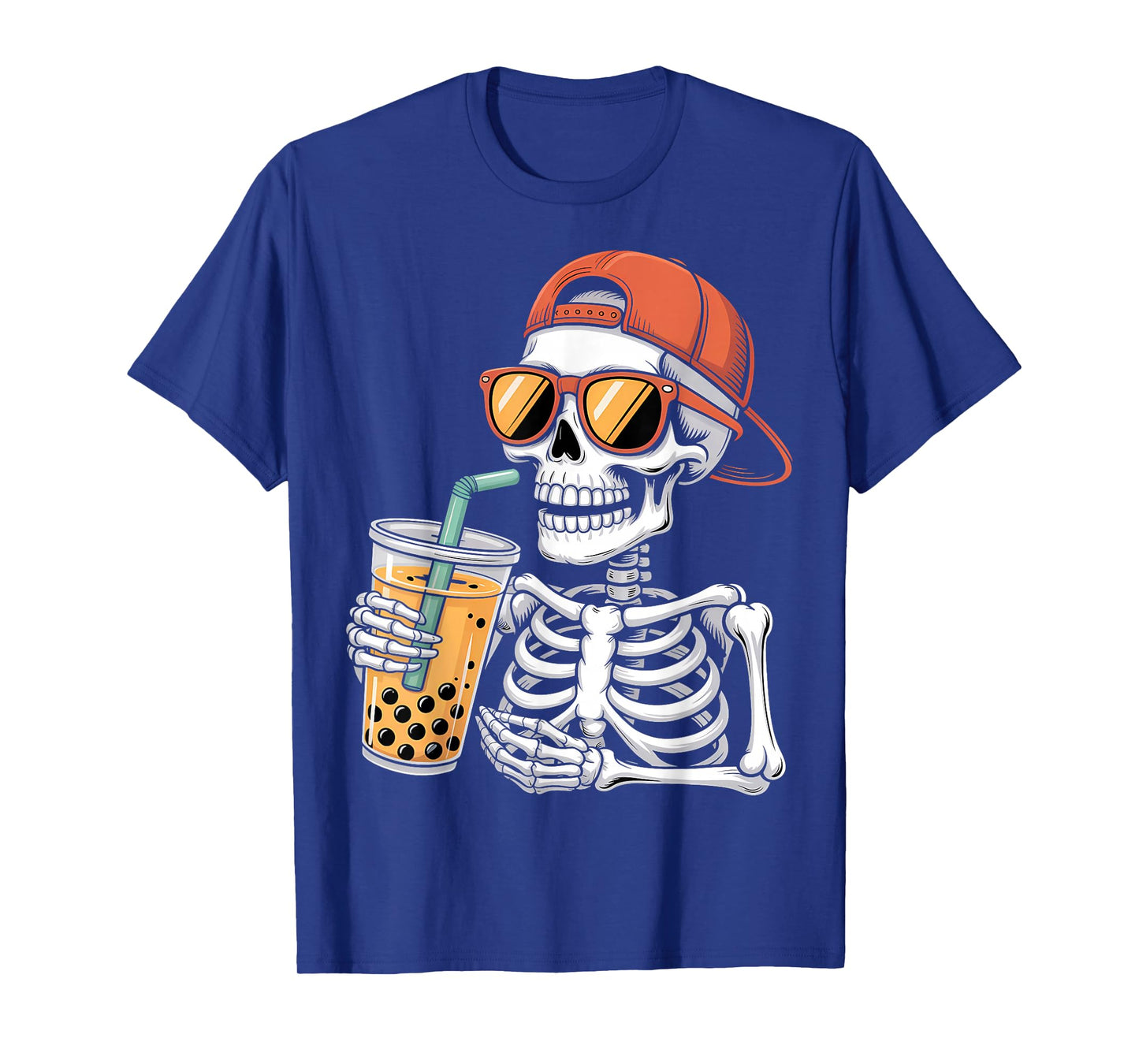 Halloween Skeleton Boba Tea Costume T-Shirt
