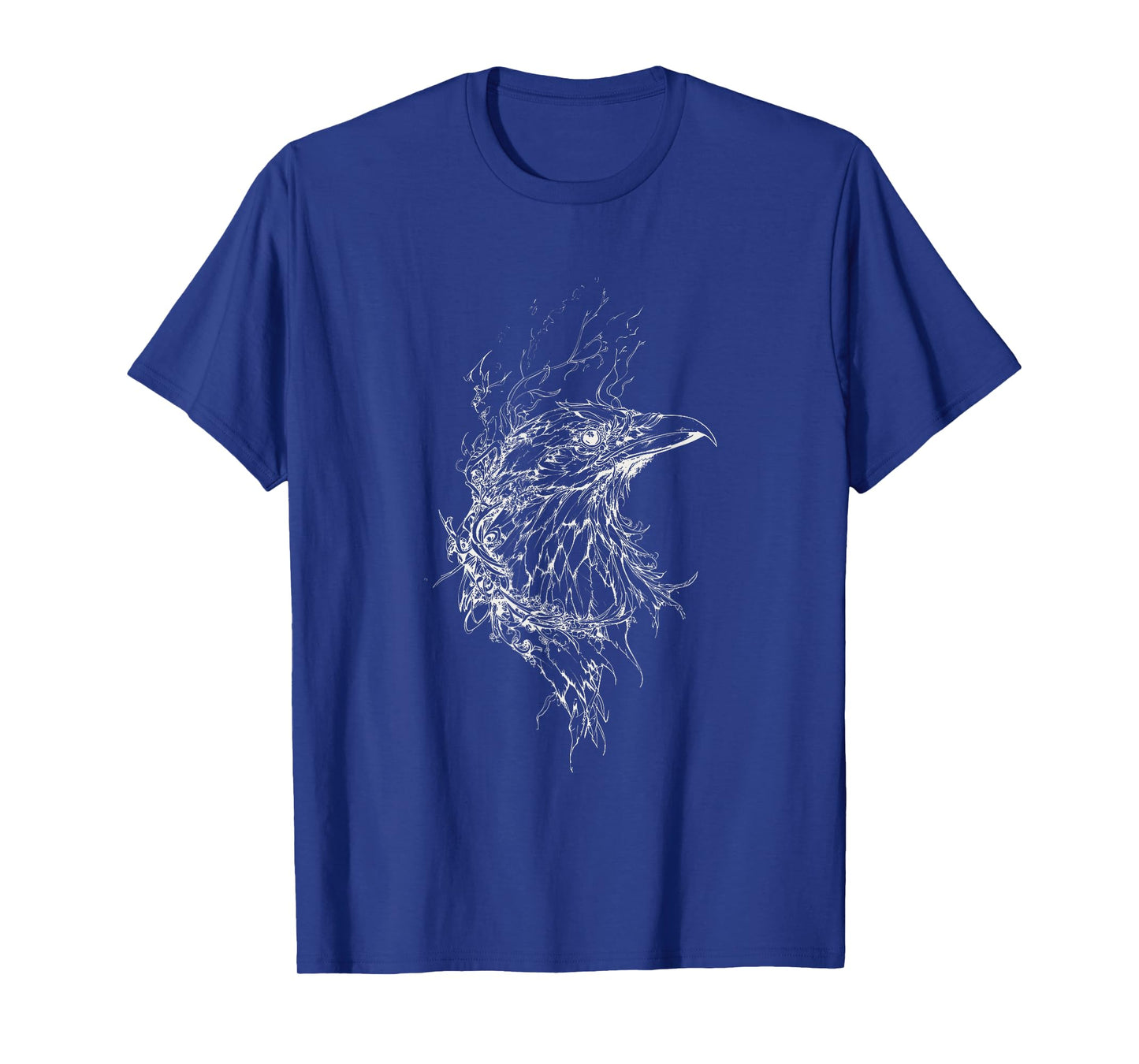 Gothic Raven Bird Crow Moon Light Night Witch Forest Concept T-Shirt