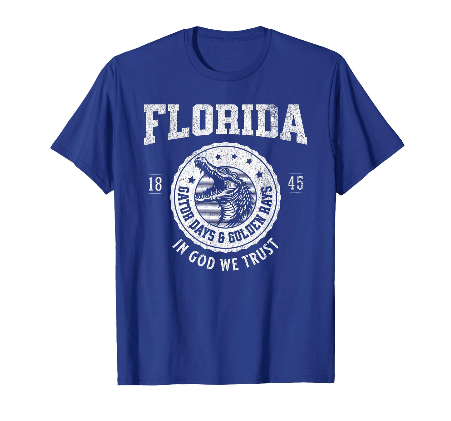 Florida Gator Days & Golden Rays Retro Alligator Head T-Shirt