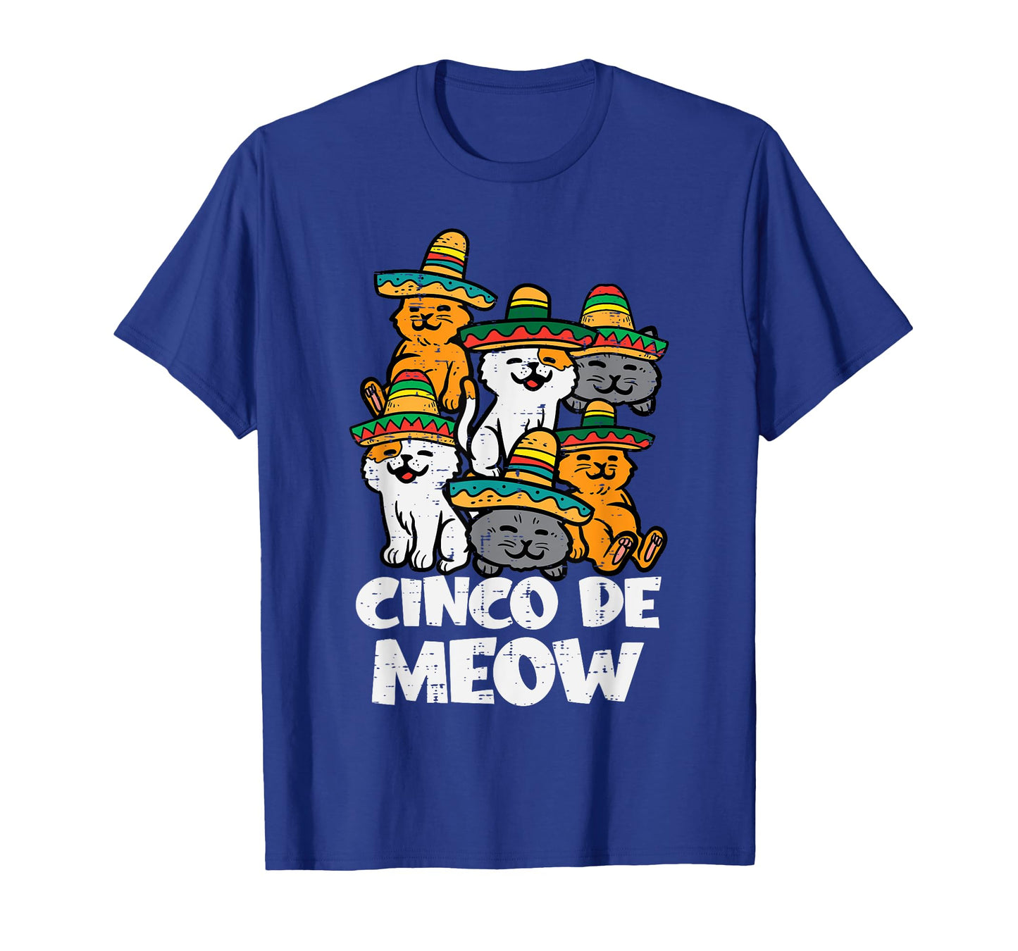 Cinco De Meow Cats Kitten Cute Cinco De Mayo Women Girls T-Shirt
