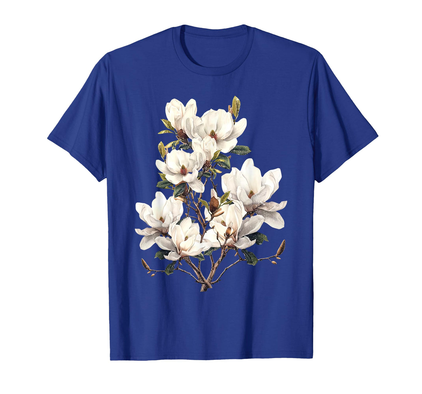 Retro Flower Magnolia Blossom Botanical Garden Nature Lover T-Shirt