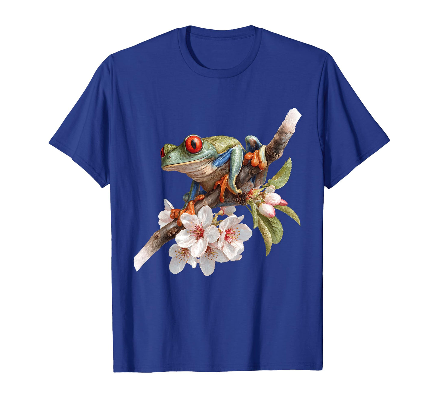 Green Body Tree Frog Rainforest Amphibian Red Eyed Tree Frog T-Shirt