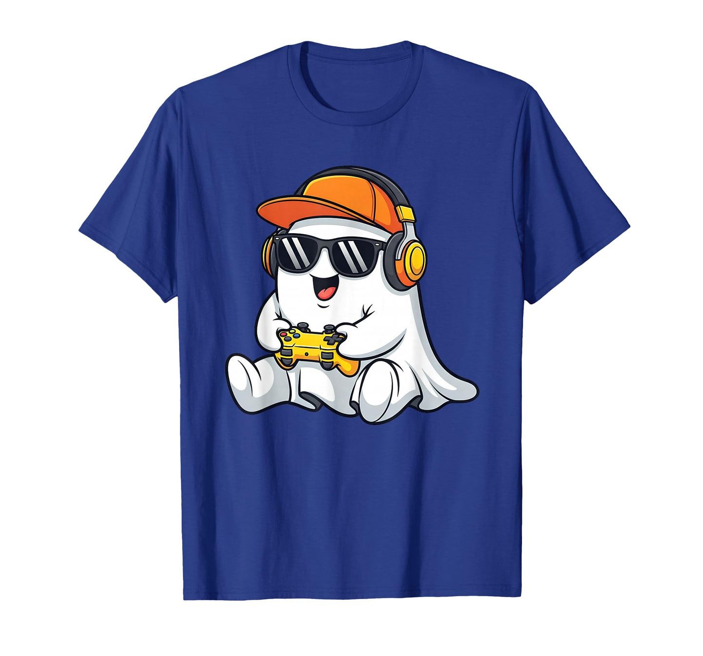 Halloween Ghost Gamer Video Gaming Boys Men Kids T-Shirt