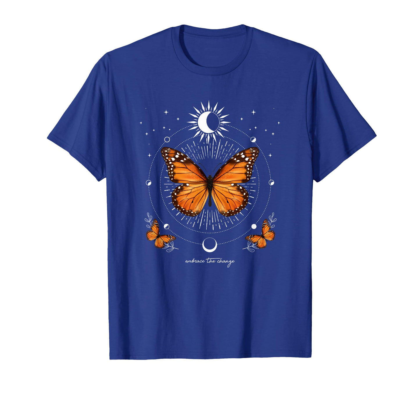 Monarch Butterfly Celestial Butterfly Sun Moon Phase Magical T-Shirt