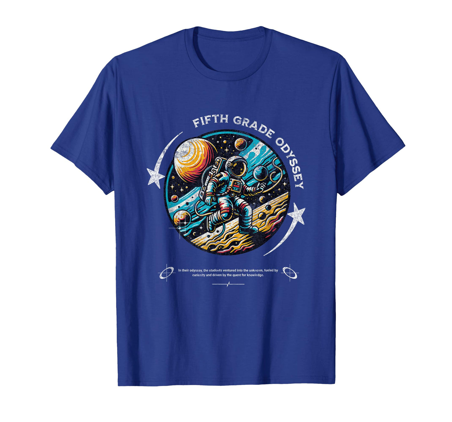 Fifth Grade Back To School Space Rocket Astronaut T-Shirt