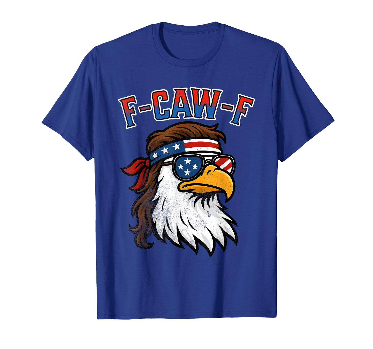 F Caw F American Flag Eagle T-Shirt